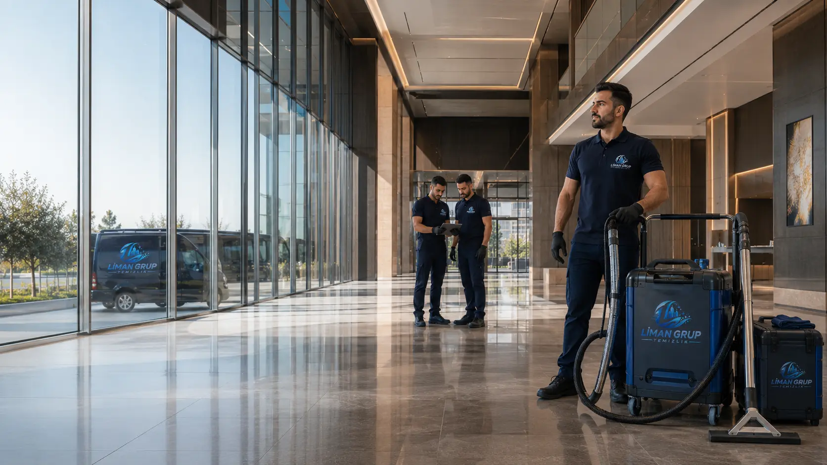Liman Grup Temizlik profesyonel temizlik uygulamasını gösteren kurumsal görsel